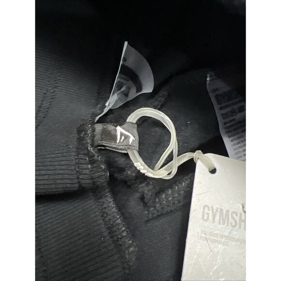 Gymshark Womens Oversized Fit Monogram Fleece Joggers Black Size XS NWT … - Picture 15 of 15